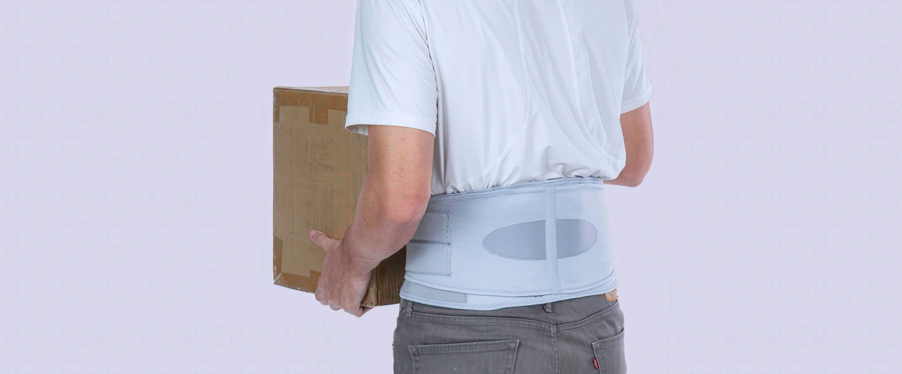 lifting box with back brace