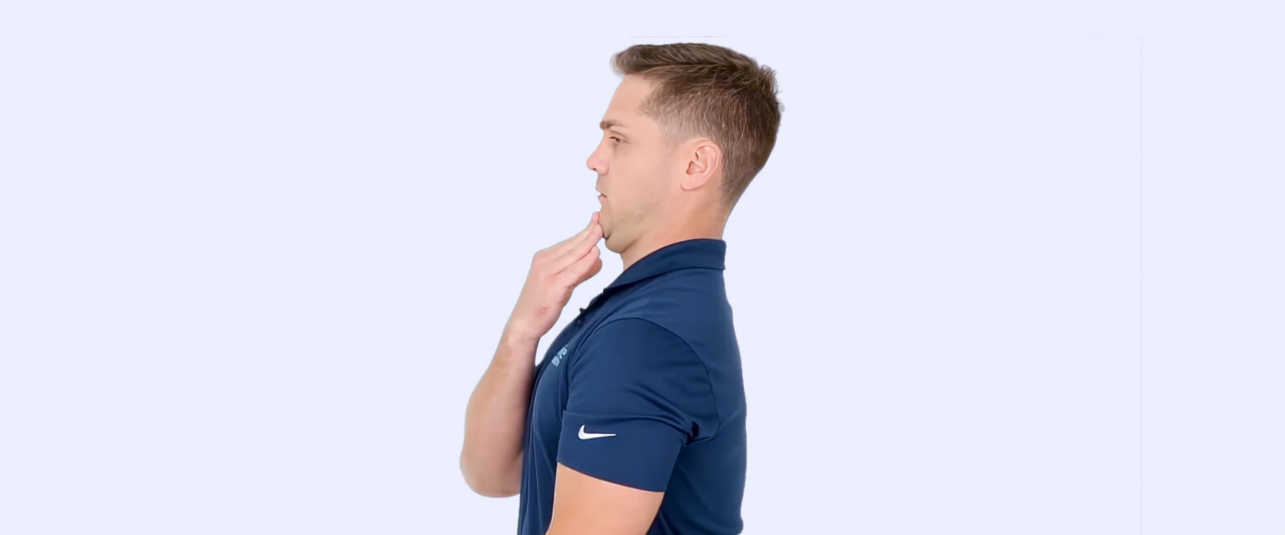 Man neck exercise