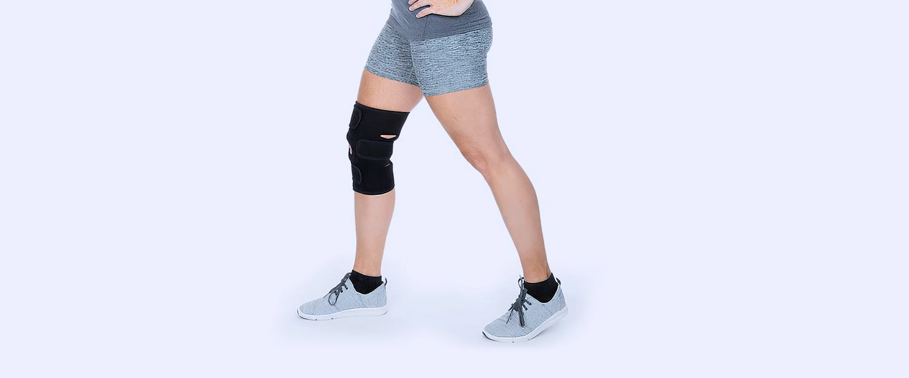 Exercise with knee brace