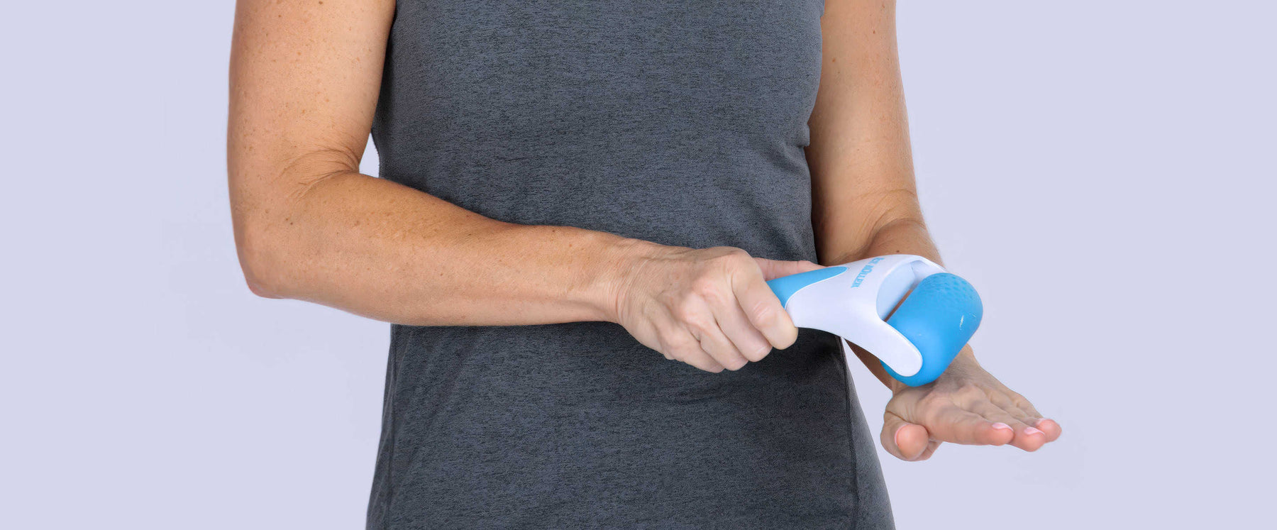 massaging wrist