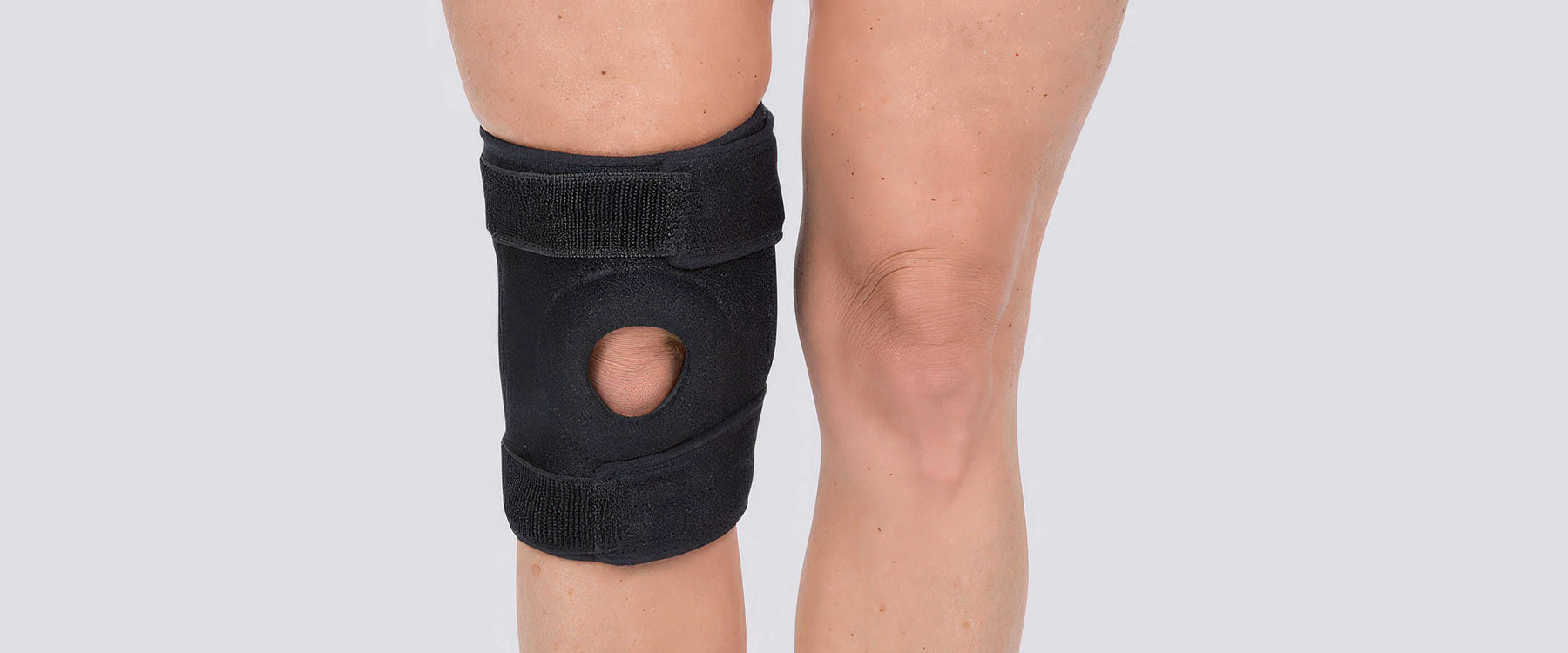 wearing knee brace