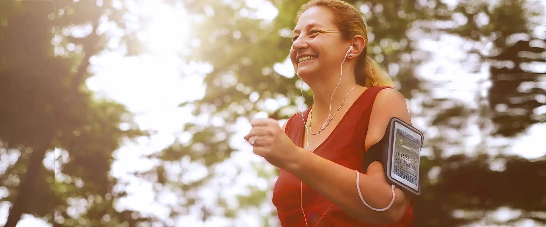 woman on a brisk walk