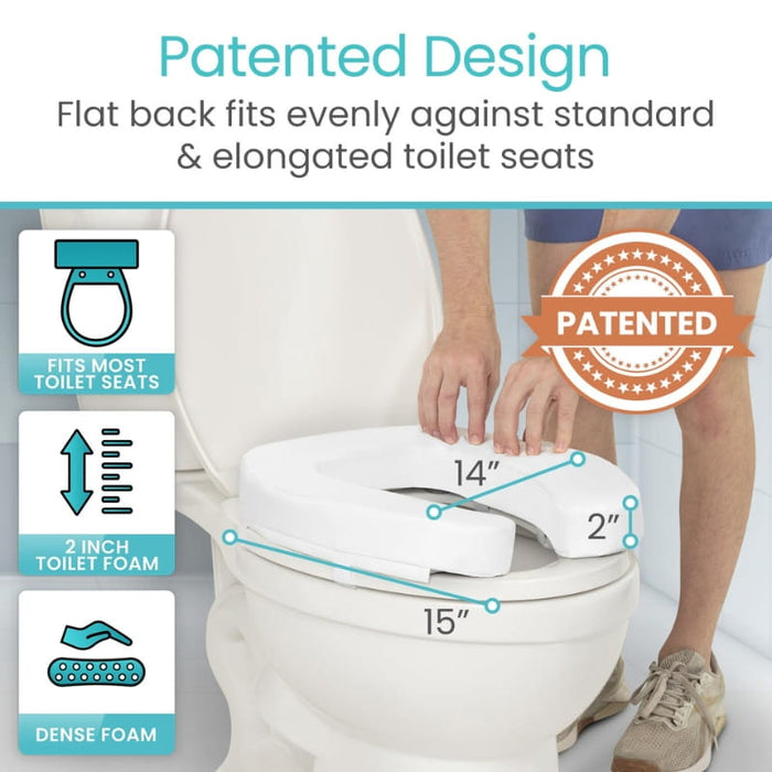 Dense Cushioned Toilet Seat Riser