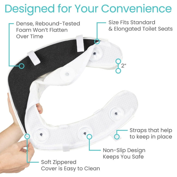 Dense Cushioned Toilet Seat Riser