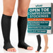 Knee High Open Toe Graduated Compression Stockings 20-30mmHg