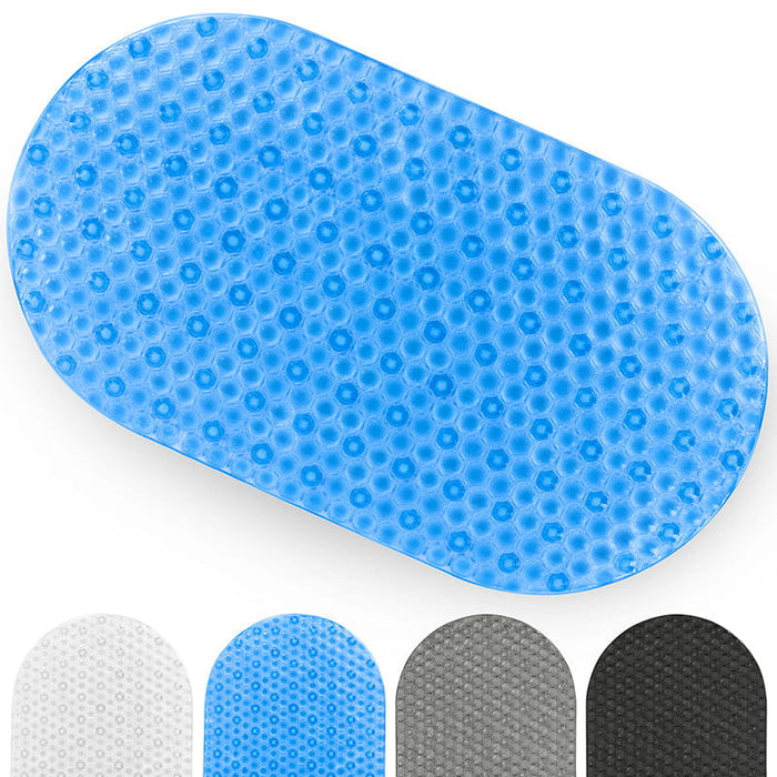 Blue Oval Bathtub Mat