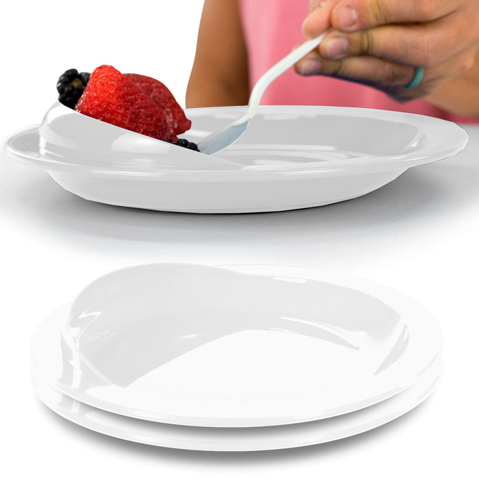 Spill-Proof Scoop Plate