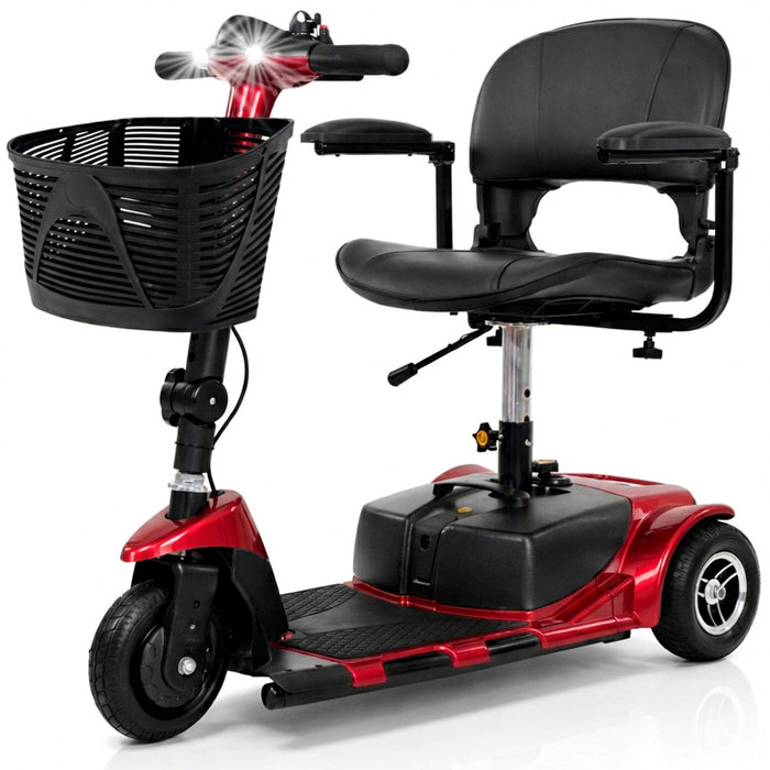3 Wheel Mobility Scooter - Electric Long Range Powered Wheelchair