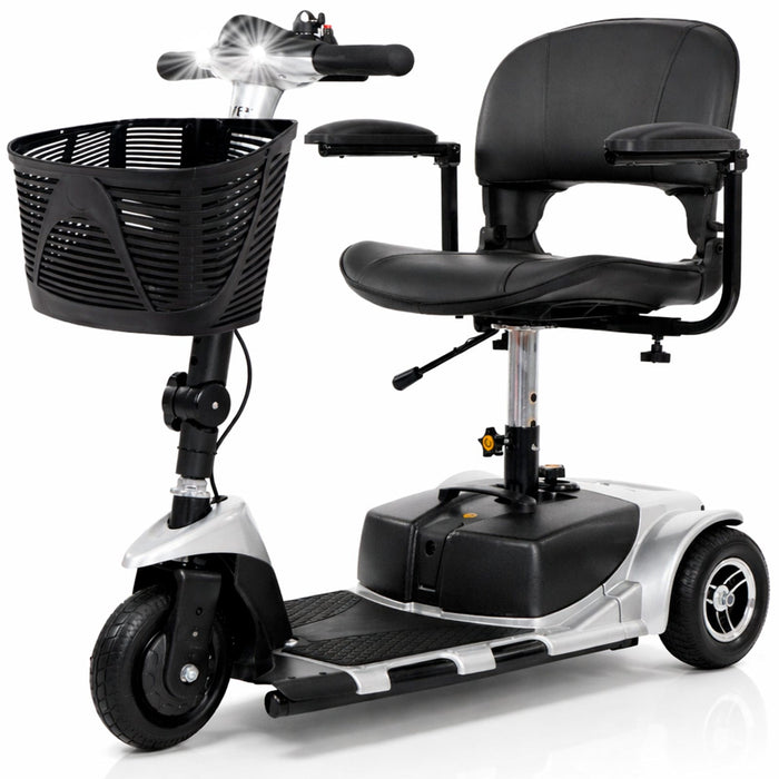 3 Wheel Mobility Scooter - Electric Long Range Powered Wheelchair