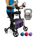 Upright Rollator - Walker with Foldable Transport Seat