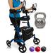 Upright Rollator - Walker with Foldable Transport Seat