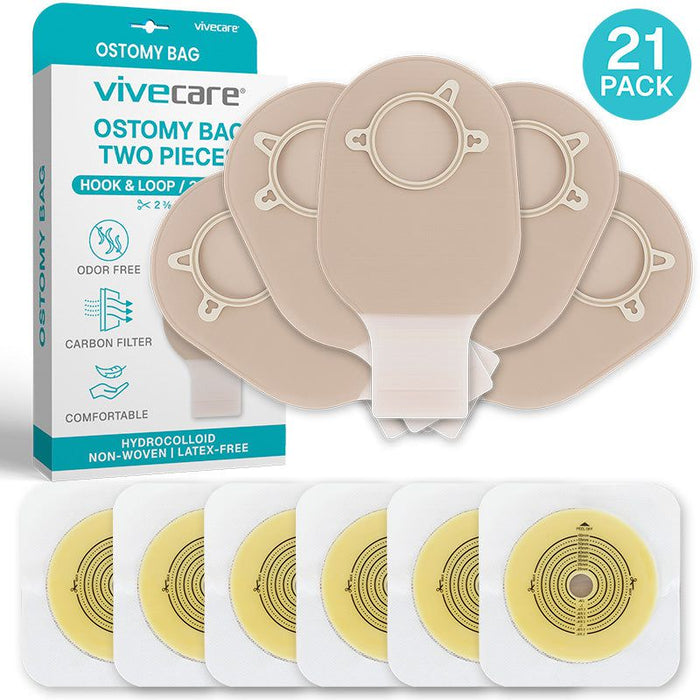 Hook and Loop Ostomy Bags