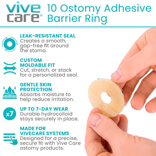 10 Ostomy Adhesive Barrier Ring