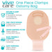 Vive Care One Piece Clamps Ostomy Bag