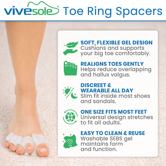 Toe Ring Spacers