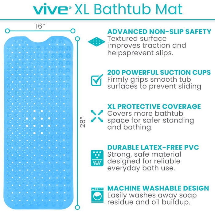 Vive XL Bathtub Mat