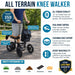 All terrain knee walker