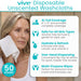 Vive Disposable Unscented Washcloths