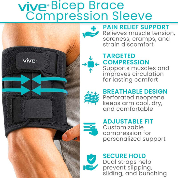 Vive Bicep Brace Compression Sleeve