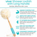Vive Shower Loofah with Long Handle