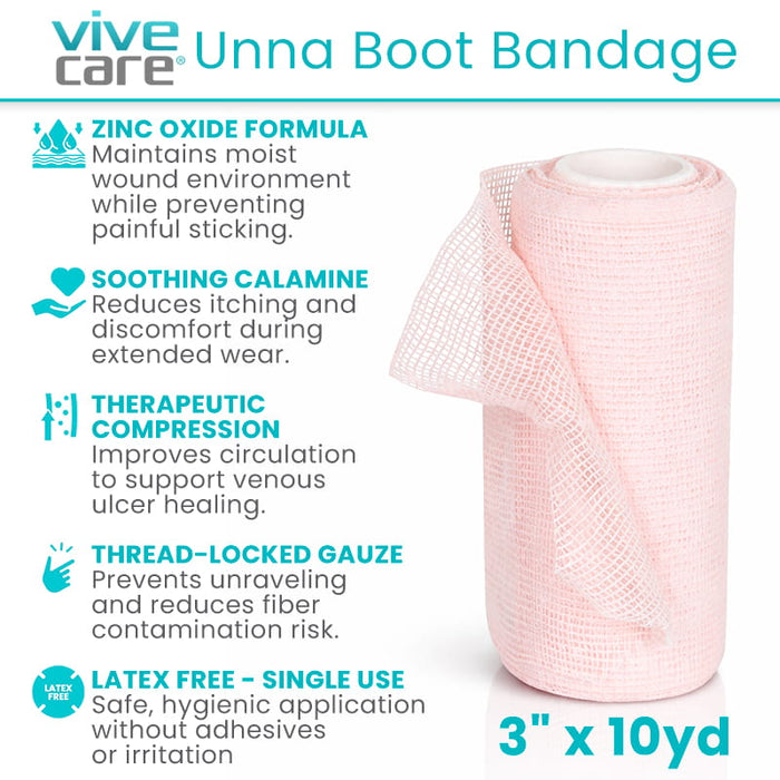 Unna Boot Bandage Features