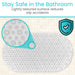 Stay safe in the bathroom - lightly textured surface reduces slip accidents