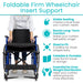 Foldable Firm Wheelchair Insert Support