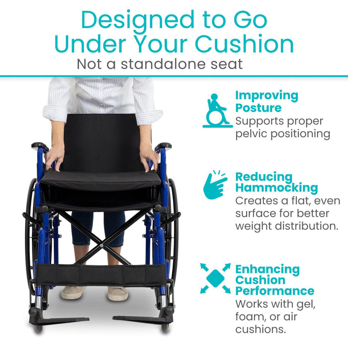 wheelchair seat insert designed to go under your cushion
