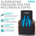 alternating pressure pad for recliners and sofas