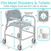 Fits Most Showers & Toilets