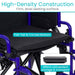 Flat top and curved bottom wheelchair seat insert made from High-Density Construction