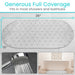 Generous Full Coverage fits in most showers and bathtubs