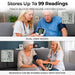 Stores Up To 99 Readings