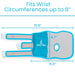 Fits Wrist Circumferences Up o 8"