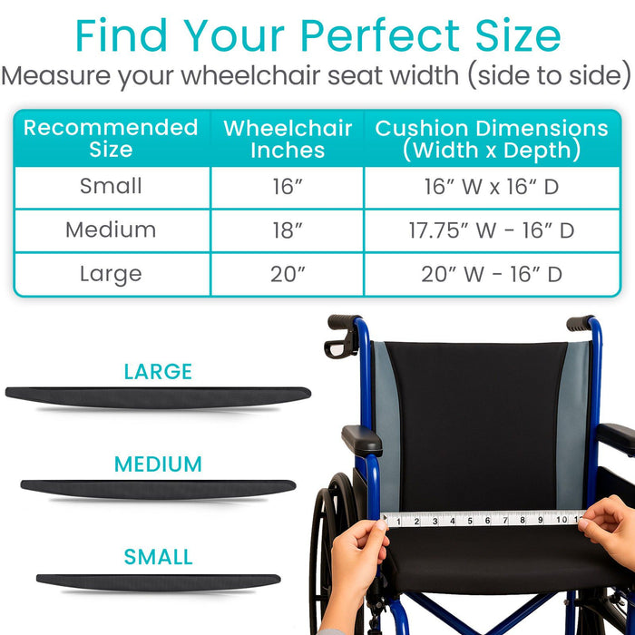wheelchair seat width measurement chart 