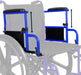 blue extending wheelchair armrest