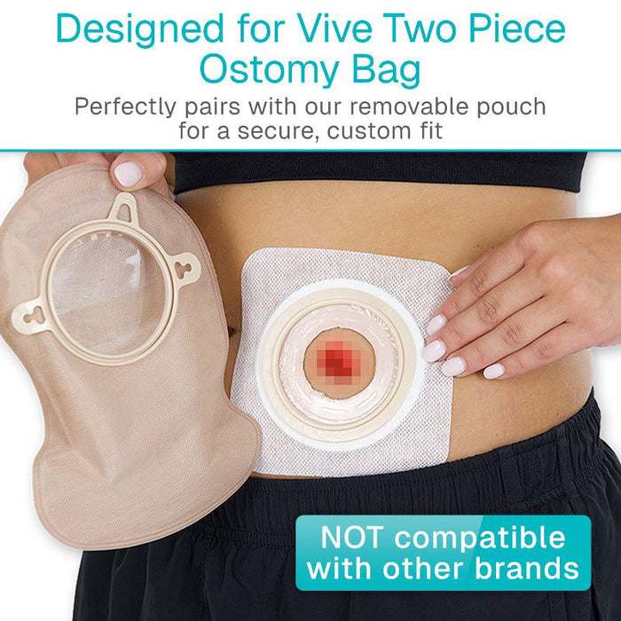 Designed for Vive Two Piece Ostomy Bag