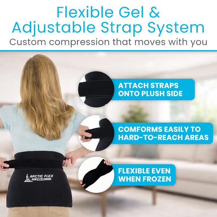 Flexible Gel & Adjustable Strap System
