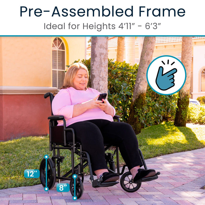 pre-assembled bariatric wheelchair