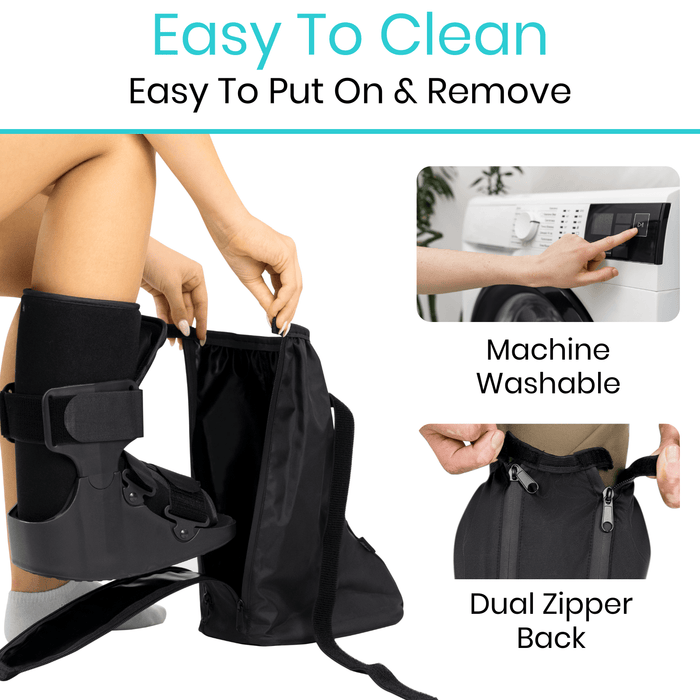 Easy to clean, machine washable. Dual Zipper back.