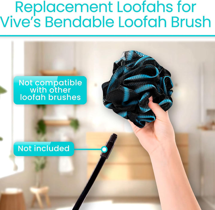 Bendable Loofah Replacement Set