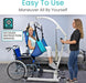 Easy-to-use patient lifter for maneuvering individuals with detailed instruction manual for independent use and comfort.