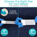 Tape packaging with size options and an included dispenser 
