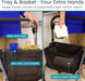 Keep meals, books, & essentials within reach
