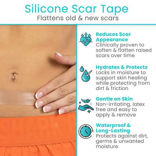 Reduce scar appearance - hydrate and protect - waterproof and long lasting