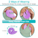 2 ways of wearing - contoured shape fits snugly inside bras or wraps
