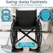 Wheelchair with Swing-Away Footrests