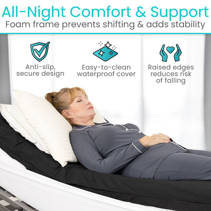 all night comfort & support
