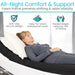 all night comfort & support
