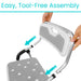 Chair with easy, tool-free assembly, allowing quick setup with no additional tools needed for hassle-free use.